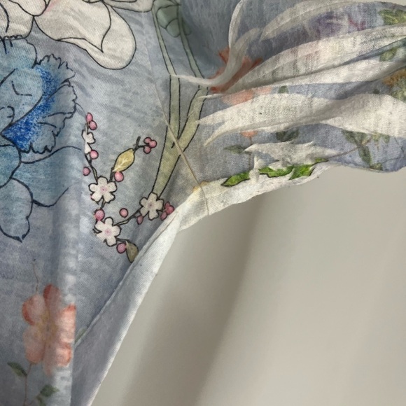 Sundance Y2K Style Floral Printed Long Sleeve Top Small - Picture 5 of 6